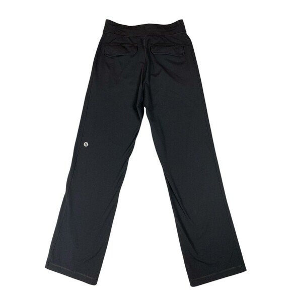 Lululemon Wide Leg Pants Women S Black Yoga Lounge Studio Relaxed Fit Drawstring - Picture 3 of 11